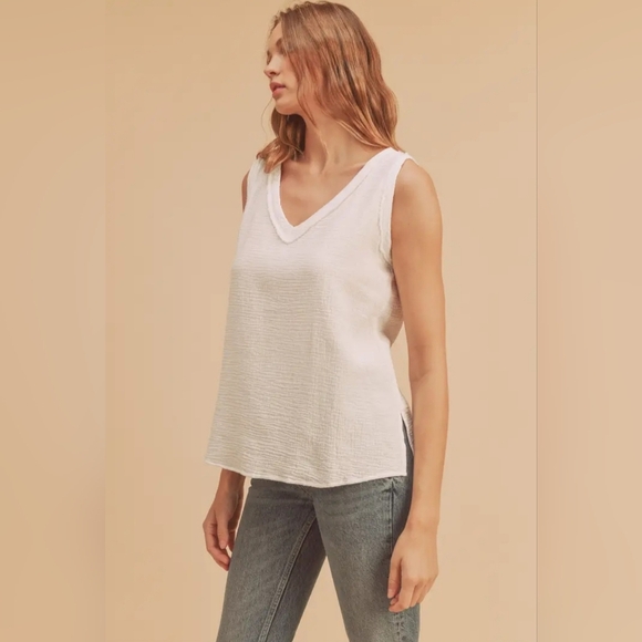 Cotton gauze tank - Picture 2 of 3